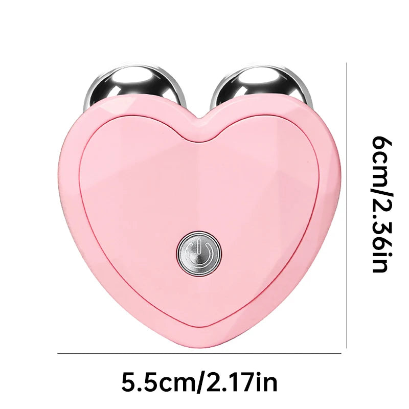 NEW Micro Current Beauty Device Mini Portable Face Lifting Roller Slimming Massager EMS Delicate Contour Firming Facial Care