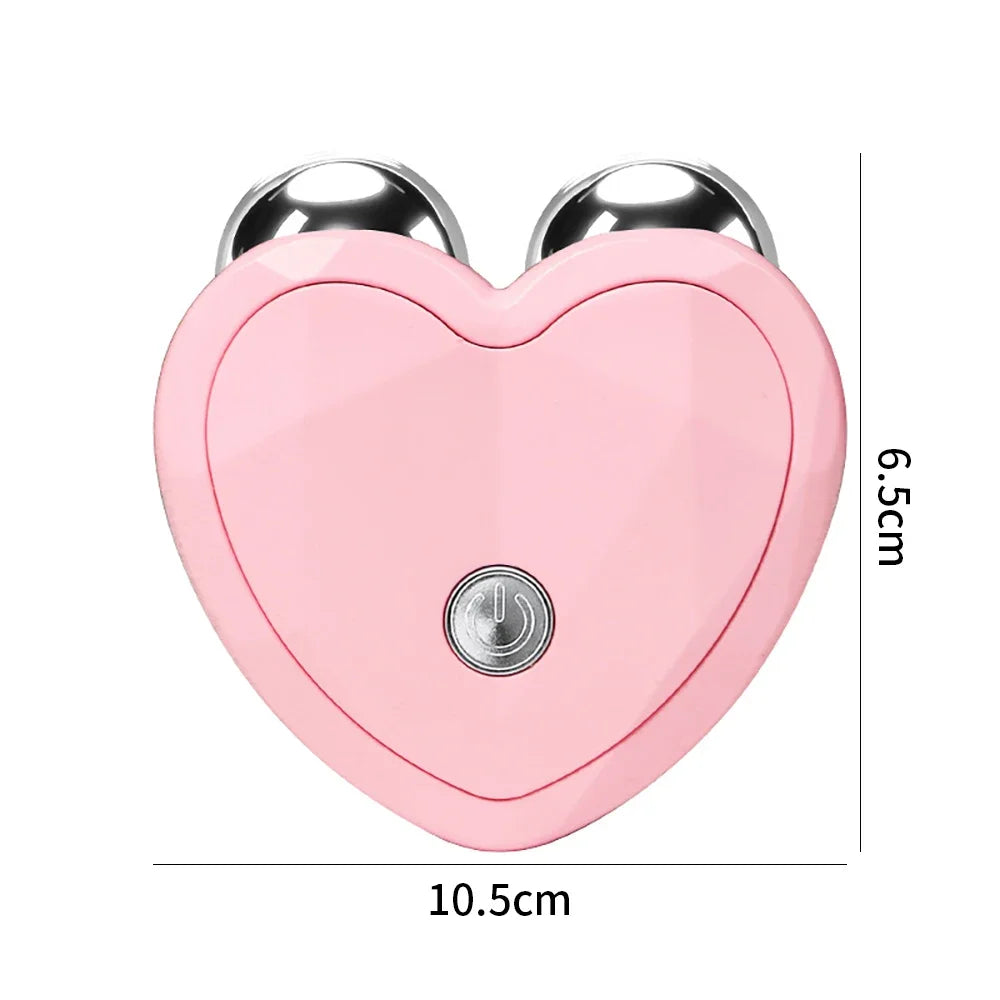 NEW Micro Current Beauty Device Mini Portable Face Lifting Roller Slimming Massager EMS Delicate Contour Firming Facial Care